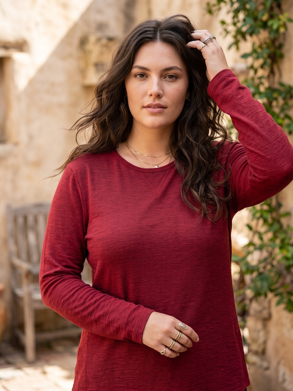 Cloudveil 100% Merino Wool Long Sleeve Top Gorpcore Cabincore Outdoor Baselayer